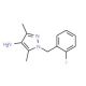 1-(2-Fluorobenzyl)-3,5-dimethyl-1H-pyrazol-4-amine (CAS 895929-68-7) - chemical structure image