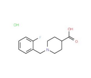 1-(2-Fluorobenzyl)piperidine-4-carboxylic acid hydrochloride - chemical structure image