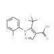1-(2-fluorophenyl)-5-(trifluoromethyl)-1H-pyrazole-4-carboxylic acid - chemical structure image