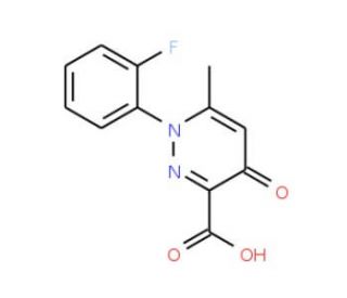1-(2-fluorophenyl)-6-methyl-4-oxo-1,4-dihydropyridazine-3-carboxylic acid - chemical structure image