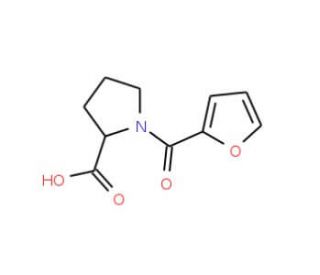 1-(2-furoyl)pyrrolidine-2-carboxylic acid (CAS 117918-56-6) - chemical structure image