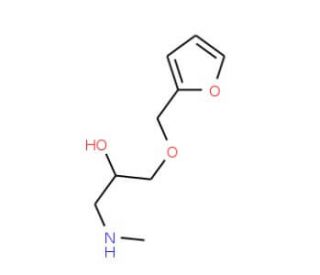 1-(2-Furylmethoxy)-3-(methylamino)propan-2-ol - chemical structure image