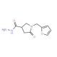 1-(2-Furylmethyl)-5-oxo-3-pyrrolidinecarbohydrazide - chemical structure image