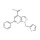 1-(2-furylmethyl)-6-phenyl-1H-pyrazolo[3,4-b]pyridine-4-carboxylic acid - chemical structure image