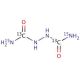 1,2-Hydrazinedicarboxamide-13C2,15N2 (CAS 1189730-21-9) - chemical structure image