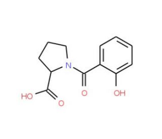 1-(2-hydroxybenzoyl)pyrrolidine-2-carboxylic acid - chemical structure image