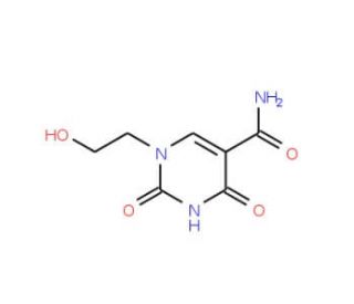1-(2-hydroxyethyl)-2,4-dioxo-1,2,3,4-tetrahydropyrimidine-5-carboxamide - chemical structure image