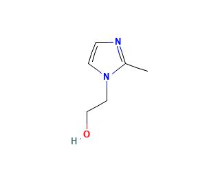 1-(2-Hydroxyethyl)-2-methylimidazole (CAS 1615-15-2) - chemical structure image
