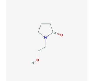 1-(2-Hydroxyethyl)-2-pyrrolidone (CAS 3445-11-2) - chemical structure image