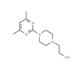 1-(2-Hydroxyethyl)-4-(4,6-dimethyl-pyrimidin-2-yl)piperazine - chemical structure image