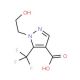 1-(2-hydroxyethyl)-5-(trifluoromethyl)-1H-pyrazole-4-carboxylic acid - chemical structure image