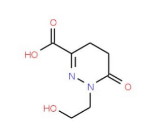 1-(2-hydroxyethyl)-6-oxo-1,4,5,6-tetrahydropyridazine-3-carboxylic acid - chemical structure image