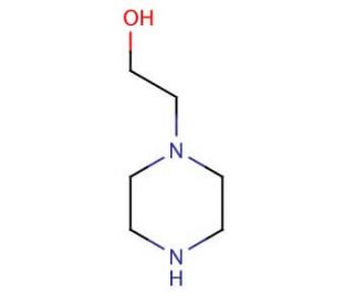 1-(2-Hydroxyethyl)piperazine (CAS 103-76-4) - chemical structure image
