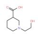 1-(2-hydroxyethyl)piperidine-3-carboxylic acid - chemical structure image