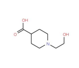 1-(2-hydroxyethyl)piperidine-4-carboxylic acid (CAS 16665-18-2) - chemical structure image