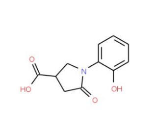 1-(2-Hydroxyphenyl)-2-pyrroldinone-4-carboxylic acid - chemical structure image
