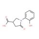 1-(2-Hydroxyphenyl)-2-pyrroldinone-4-carboxylic acid - chemical structure image