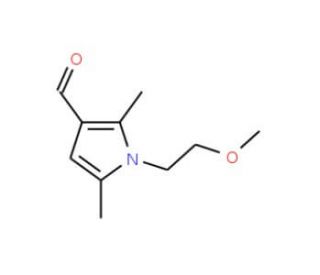 1-(2-Methoxy-ethyl)-2,5-dimethyl-1H-pyrrole-3-carbaldehyde (CAS 445023-46-1) - chemical structure image