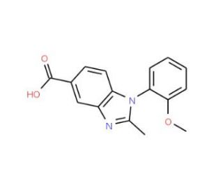 1-(2-Methoxyphenyl)-2-methyl-1H-benzimidazole-5-carboxylic acid - chemical structure image