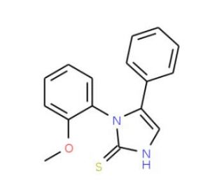 1-(2-methoxyphenyl)-5-phenyl-1H-imidazole-2-thiol - chemical structure image
