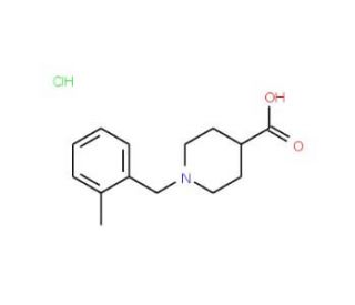 1-(2-Methylbenzyl)piperidine-4-carboxylic acidhydrochloride - chemical structure image