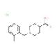 1-(2-Methylbenzyl)piperidine-4-carboxylic acidhydrochloride - chemical structure image