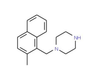 1-(2-Methylnaphthalen-1-ylmethyl)piperazine (CAS 677326-80-6) - chemical structure image