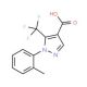 1-(2-methylphenyl)-5-(trifluoromethyl)-1H-pyrazole-4-carboxylic acid (CAS 948293-82-1) - chemical structure image