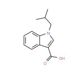 1-(2-methylpropyl)-1H-indole-3-carboxylic acid (CAS 739365-10-7) - chemical structure image