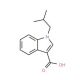 1-(2-methylpropyl)-1H-indole-3-carboxylic acid (CAS 739365-10-7) - chemical structure image