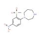1-[2-(Methylsulfonyl)-4-nitrophenyl]homopiperazine - chemical structure image