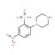 1-[2-(Methylsulfonyl)-4-nitrophenyl]piperazine - chemical structure image