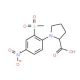 1-[2-(Methylsulfonyl)-4-nitrophenyl]pyrrolidine-2-carboxylic acid - chemical structure image