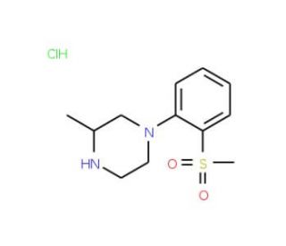 1-[2-(Methylsulfonyl)phenyl]-3-methylpiperazinehydrochloride - chemical structure image