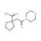 Struttura molecolare di 1-(2-morpholin-4-yl-2-oxoethyl)cyclopentanecarboxylic acid 1-(2-morpholin-4-yl-2-oxoethyl)cyclopentanecarboxylic acid - chemical structure image