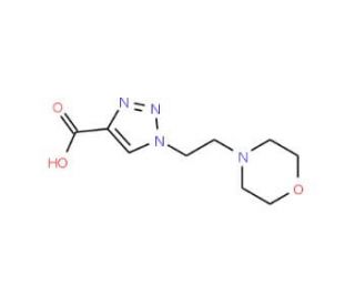 1-[2-(morpholin-4-yl)ethyl]-1H-1,2,3-triazole-4-carboxylic acid - chemical structure image