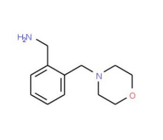 1-[2-(morpholin-4-ylmethyl)phenyl]methanamine (CAS 91271-82-8) - chemical structure image