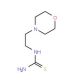1-(2-Morpholinoethyl)-2-thiourea (CAS 122641-10-5) - chemical structure image