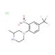 1-[2-Nitro-4-(trifluoromethyl)phenyl]-3-methylpiperazine hydrochloride - chemical structure image