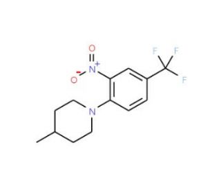 1-[2-Nitro-4-(trifluoromethyl)phenyl]-4-methylpiperidine - chemical structure image