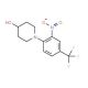 1-[2-Nitro-4-(trifluoromethyl)phenyl]-piperidin-4-ol - chemical structure image