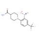 1-[2-Nitro-4-(trifluoromethyl)phenyl]piperidine-4-carboxamide - chemical structure image