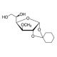 1,2-O-Cyclohexylidene-3-O-methyl-α-D-glucofuranose (CAS 13322-87-7) - chemical structure image