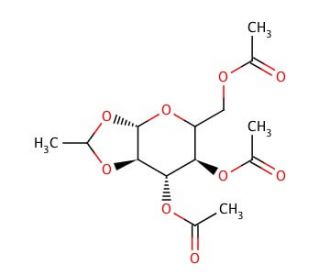 1,2-O-Ethylidene-&beta;-D-mannopyranoside Triacetate (CAS 630102-81-7) - chemical structure image