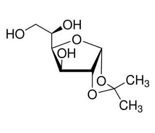 1,2-O-Isopropylidene-&alpha;-D-glucofuranose (CAS 18549-40-1) - chemical structure image