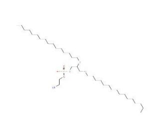 1,2-O,O-Dihexadecyl-rac-glycero-3-phosphoethanolamine - chemical structure image