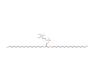 1,2-O,O-Dioctadecyl-rac-glycero-3-phosphocholine (CAS 45322-29-0) - chemical structure image