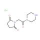 1-[2-oxo-2-(piperazin-1-yl)ethyl]pyrrolidine-2,5-dione hydrochloride - chemical structure image
