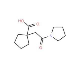 1-(2-Oxo-2-pyrrolidin-1-yl-ethyl)-cyclopentanecarboxylic acid - chemical structure image