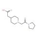 [1-(2-Oxo-2-pyrrolidin-1-yl-ethyl)-piperidin-4-yl]-acetic acid - chemical structure image